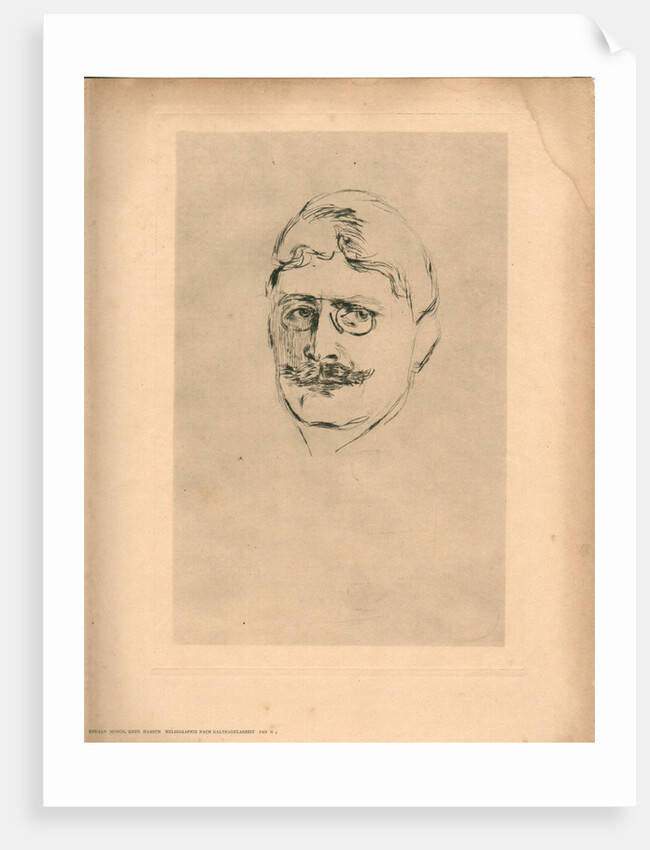 Portrait of the writer Knut Hamsun, 1896 by Anonymous