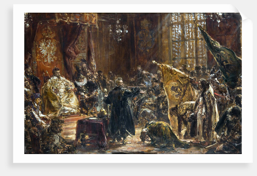Presentation of Czar Vasili Shuisky by the hetman Stanislaw Zolkiewski at the Warsaw Sejm in 1611 by Anonymous