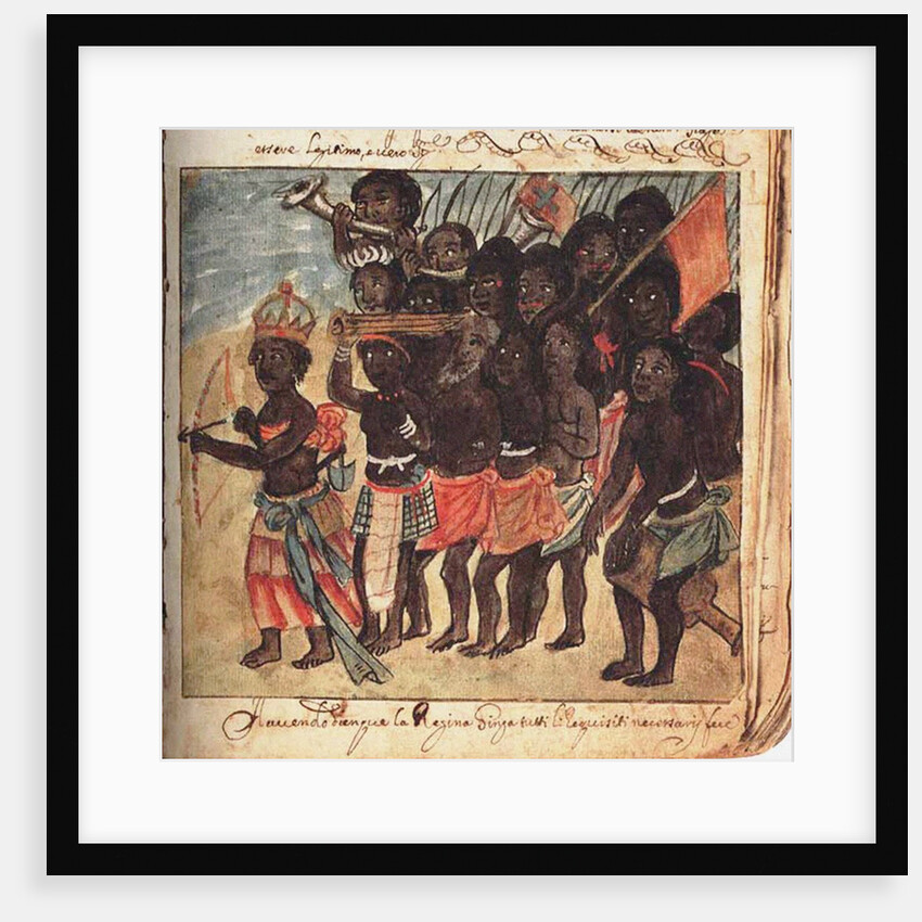 Queen Nzinga with Military Entourage, Kingdom of Matamba, Angola by Anonymous