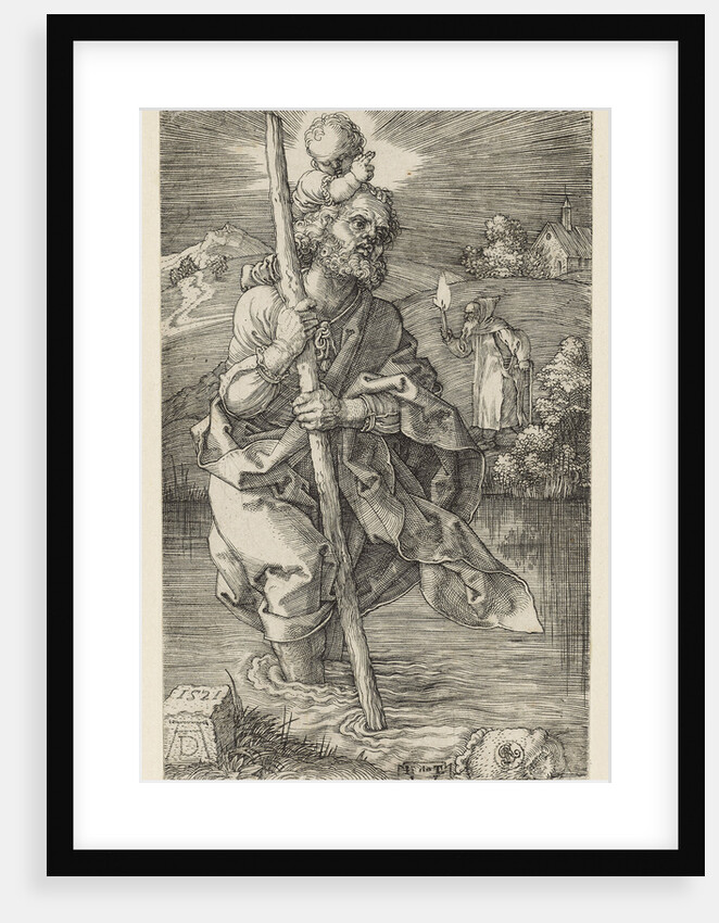 Saint Christopher facing to the Right, 1521 by Anonymous