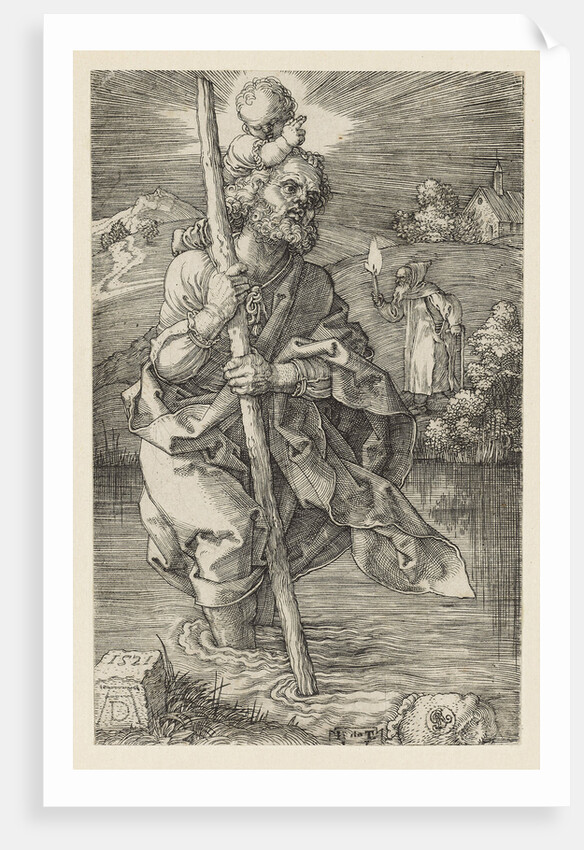 Saint Christopher facing to the Right, 1521 by Anonymous