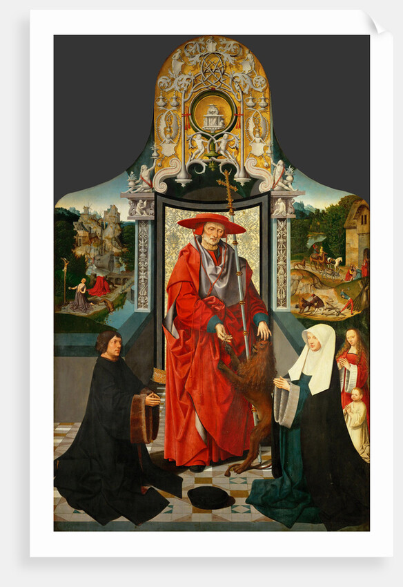Saint Jerome and the lion (center panel), 1511 by Anonymous