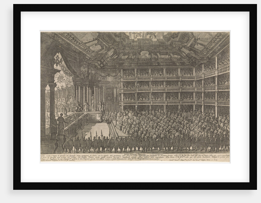 Scene from the opera Il pomo doro (The Golden Apple) of A. Cesti to the wedding of Leopold I and Ma by Anonymous