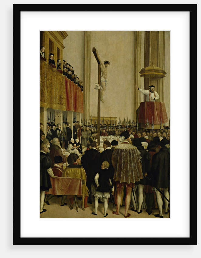 Sermon of the Papal Legate Cornelio Musso, in the Augustinian Church, Vienna, 1561 by Anonymous