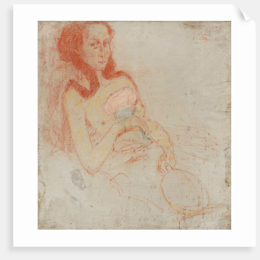 Sick girl, 1923 by Anonymous