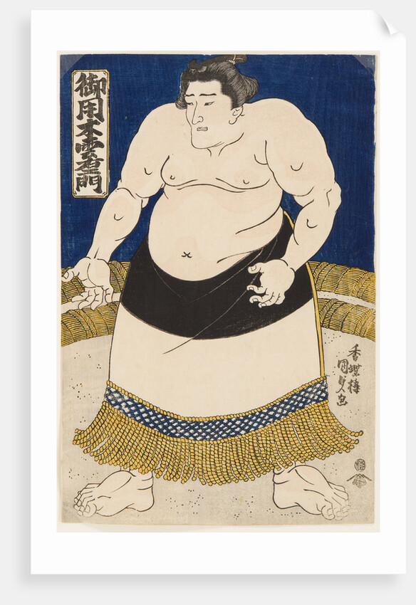 Sumo Wrestler Goyogi Kumoemon, 1840s by Anonymous
