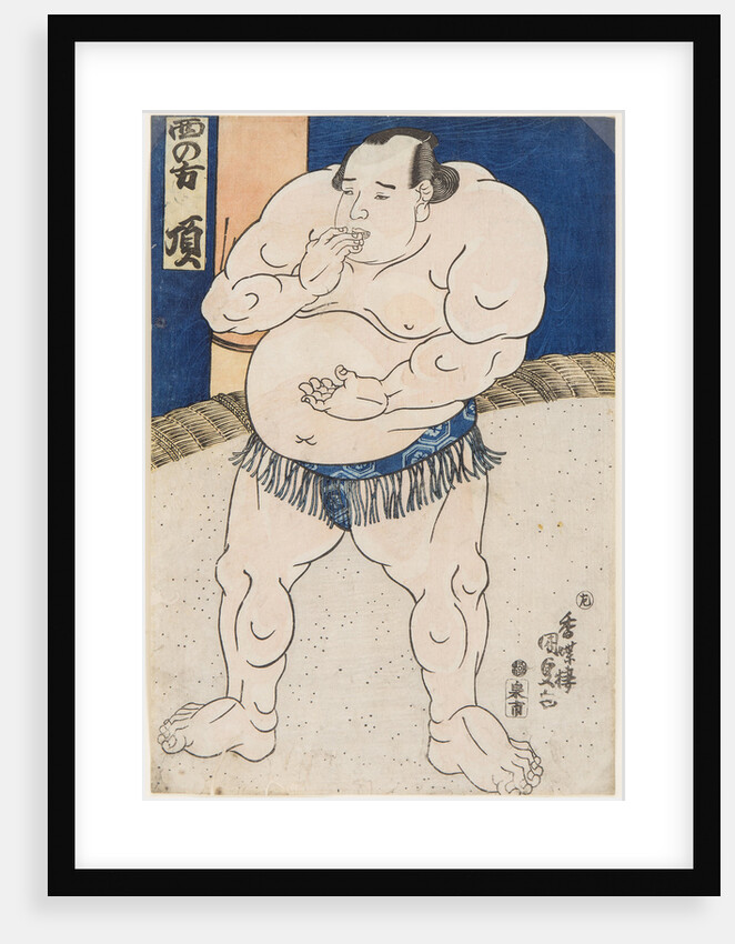 Sumo Wrestler Itadaki, 1843 by Anonymous