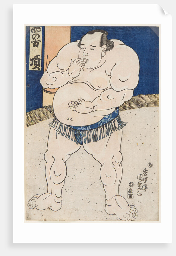Sumo Wrestler Itadaki, 1843 by Anonymous
