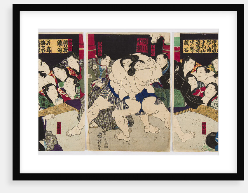 Sumo wrestlers, by Anonymous