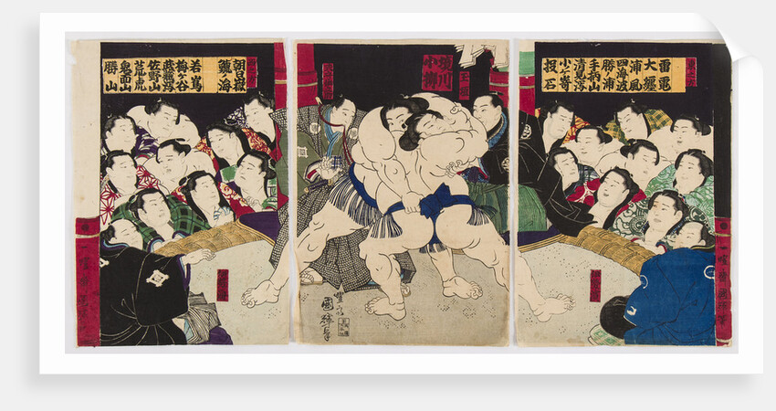Sumo wrestlers, by Anonymous