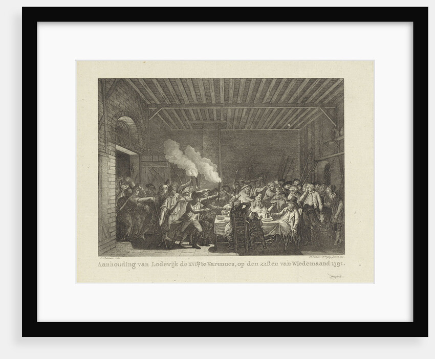 The arrest of Louis XVI and his family at Varennes, June 22, 1791, 1799 by Anonymous
