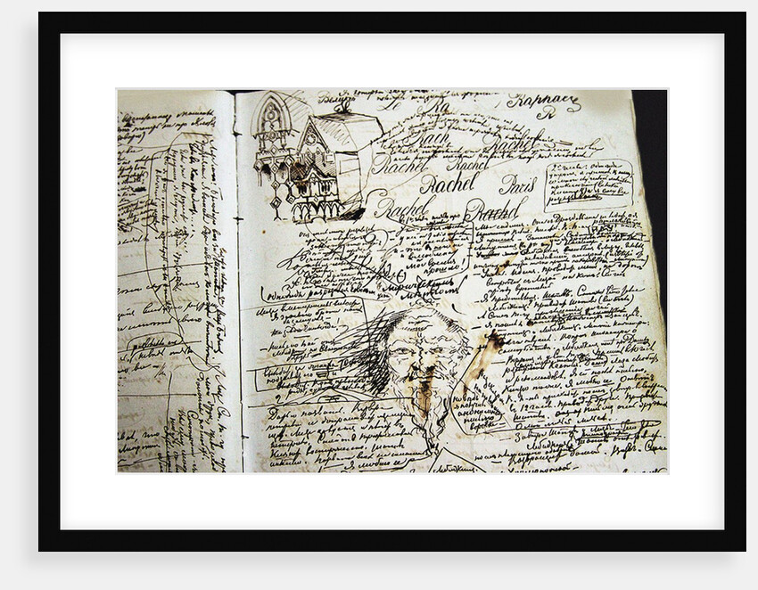 The autograph manuscript of a page of the roman The Demons by F. Dostoevsky, 1870-1871 by Anonymous