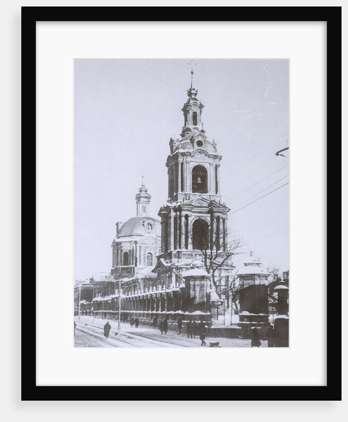 The Church of Holy Martyr Nikita at Old Basmannaya street in Moscow, 1929 by Anonymous