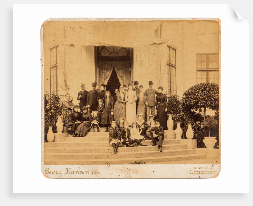 The English, Greek, Russian and Danish royal families at Bernstorff Palace, Denmark, 1890 by Anonymous