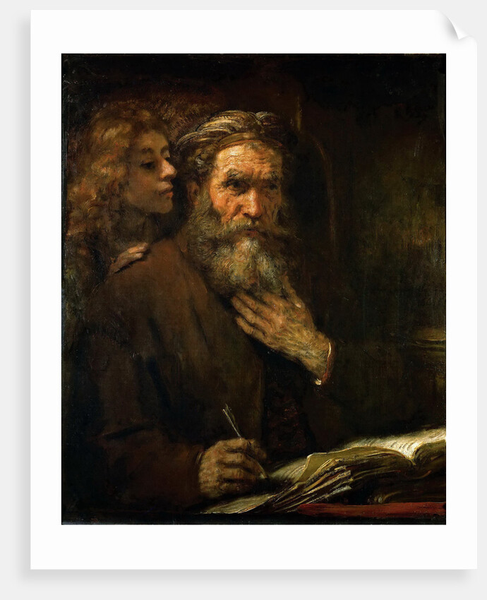 The evangelist Matthew and the angel, 1661 by Anonymous