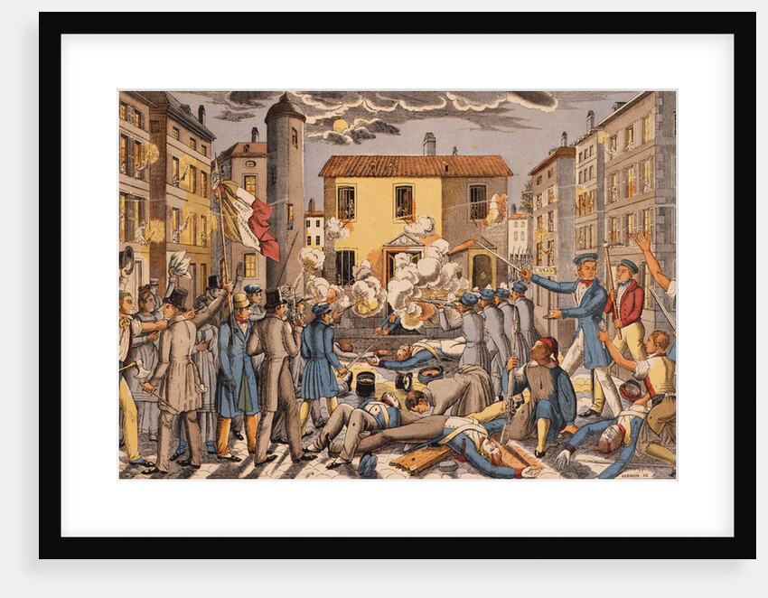 The Frankfurter Wachensturm on 3 April 1833, ca 1834 by Anonymous