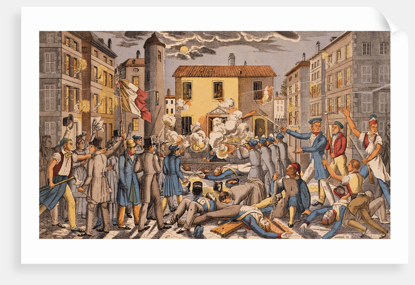 The Frankfurter Wachensturm on 3 April 1833, ca 1834 by Anonymous