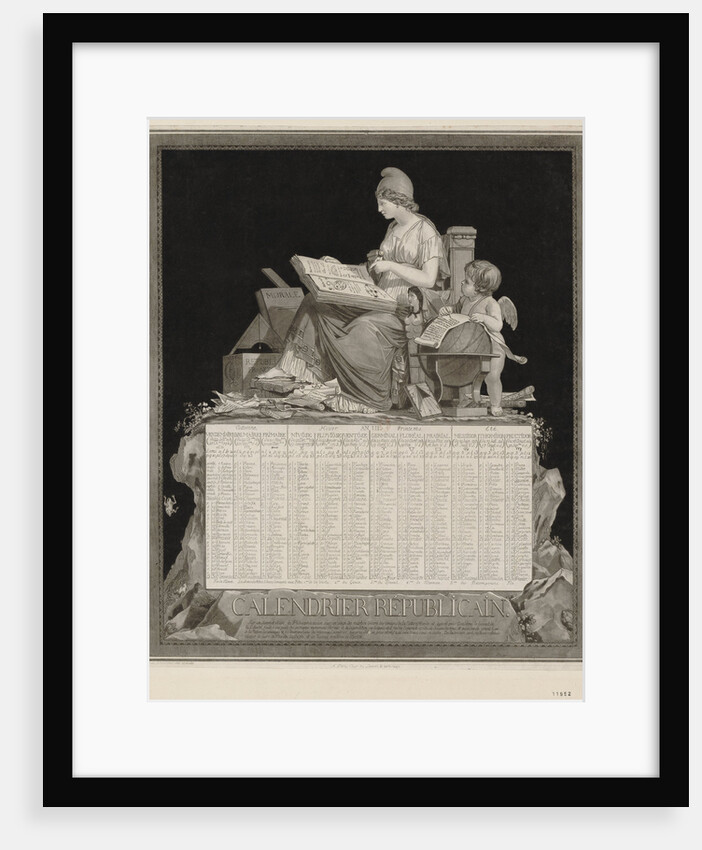 The French Republican Calendar (Calendrier républicain français), 1794 by Anonymous