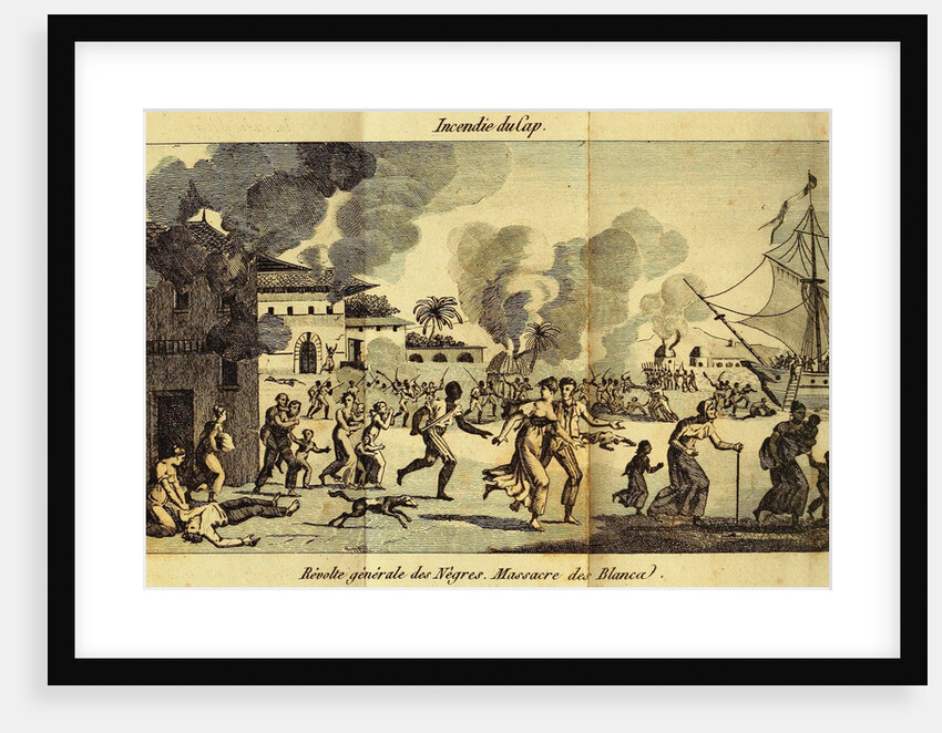 The Haitian Revolution. Slave rebellion on the night of 21 August 1791, c. 1815 by Anonymous