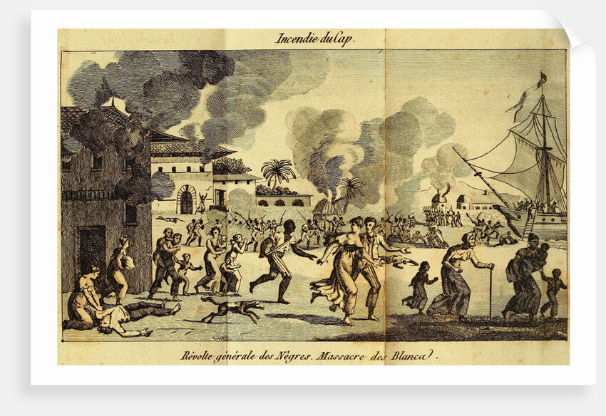 The Haitian Revolution. Slave rebellion on the night of 21 August 1791, c. 1815 by Anonymous