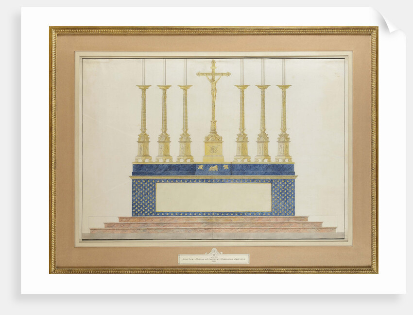 The high altar for the marriage of Napoleon I and Marie-Louise of Austria, ca 1805-1809 by Anonymous