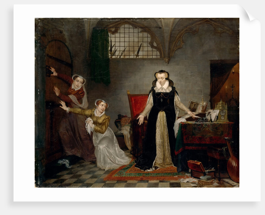 The last hours of Mary Stuart, Queen of Scots, ca 1819 by Anonymous