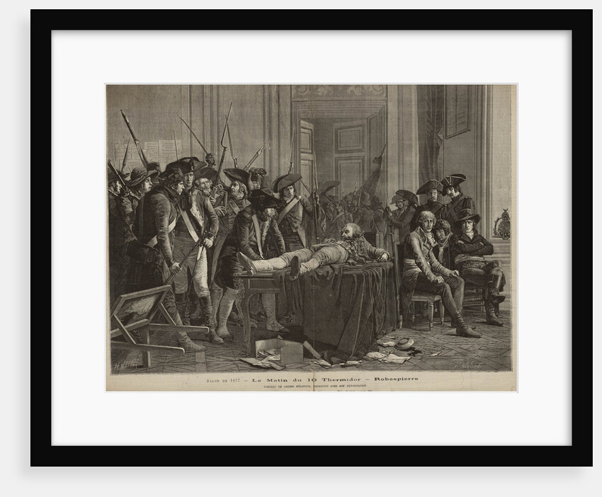 The morning of the 10th Thermidor, 1877 by Anonymous