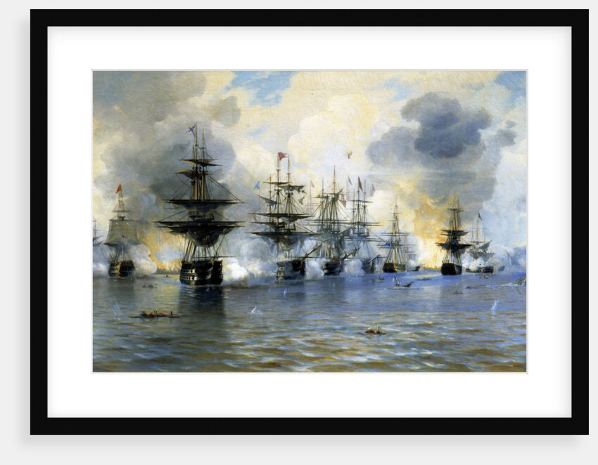 The Naval Battle of Navarino on 20 October 1827, 1888 by Anonymous