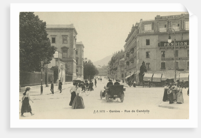 The Plaine de Plainpalais in Geneva, Early 20th cen by Anonymous