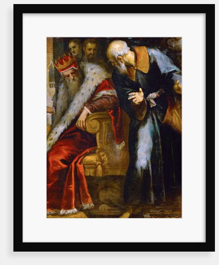 The Prophet Nathan rebukes King David, Early 17th cen by Anonymous