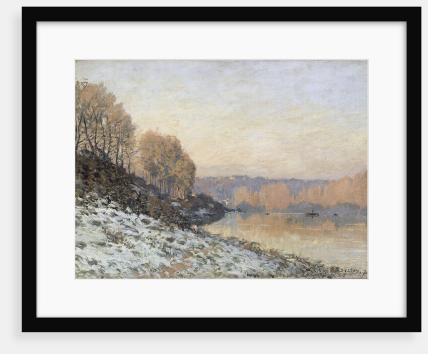 The Seine in Bougival in Winter, 1872 by Anonymous