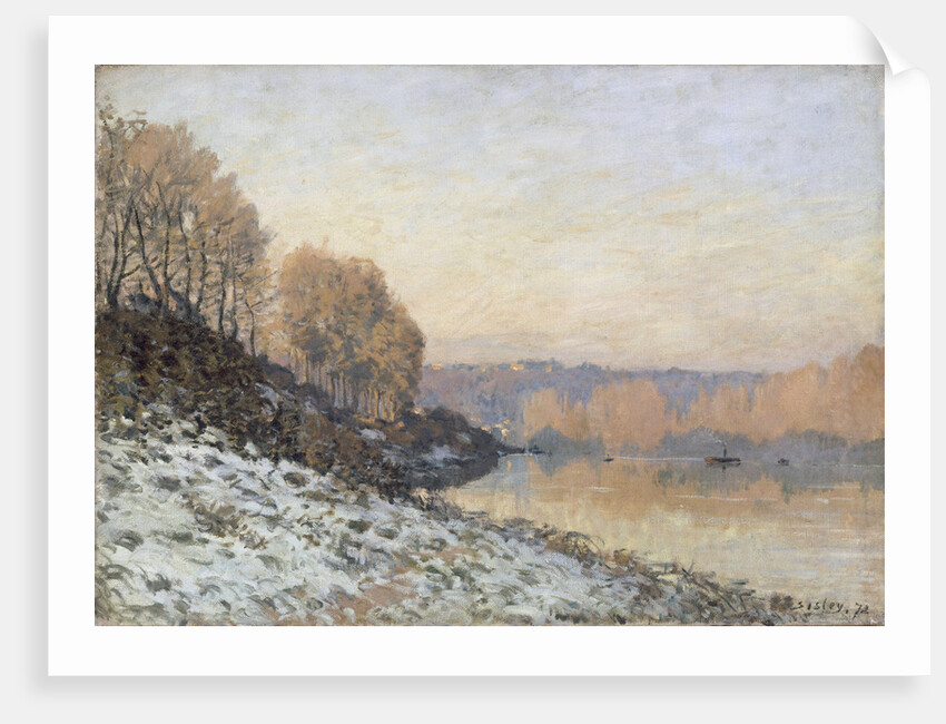 The Seine in Bougival in Winter, 1872 by Anonymous