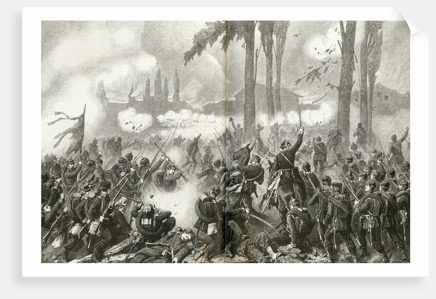 The taking of Saint-Privat-la-Montagne at the Battle of Gravelotte, 1871 by Anonymous