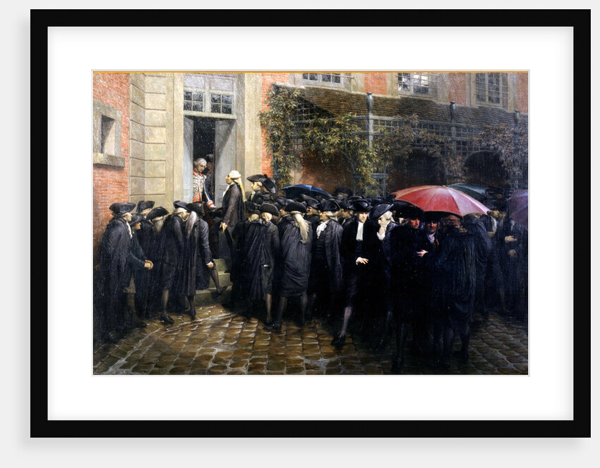 Third Estate representatives locked out of the assembly room Hôtel des Menus-Plaisirs in Versailles, by Anonymous