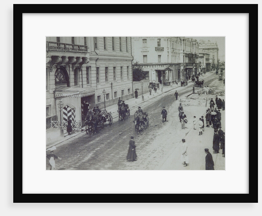 Tverskaya Street in Moscow, 1880s by Anonymous