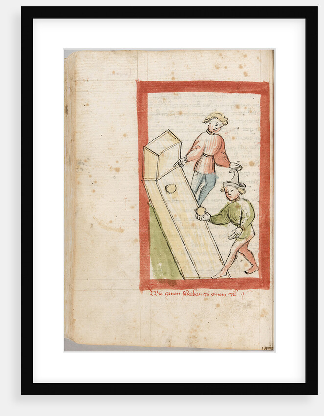 Two men bowling by Anonymous