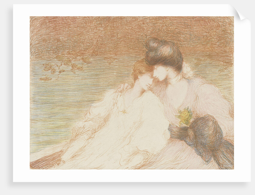 Two Young Women in a Boat (Deux jeunes femmes dans une barque), by Anonymous