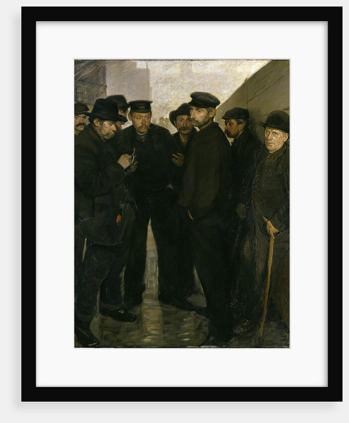 Unemployed (Day Laborers at the Port of Hamburg), 1908-1909 by Anonymous