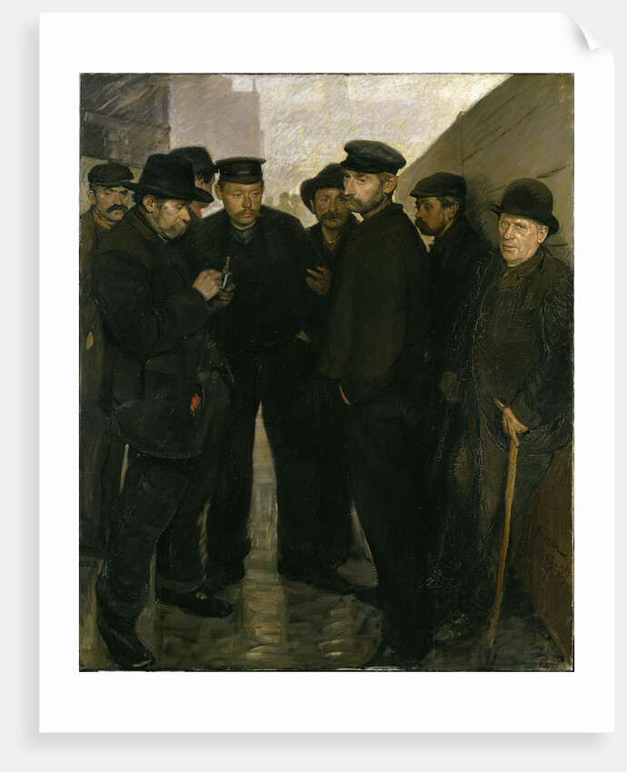 Unemployed (Day Laborers at the Port of Hamburg), 1908-1909 by Anonymous