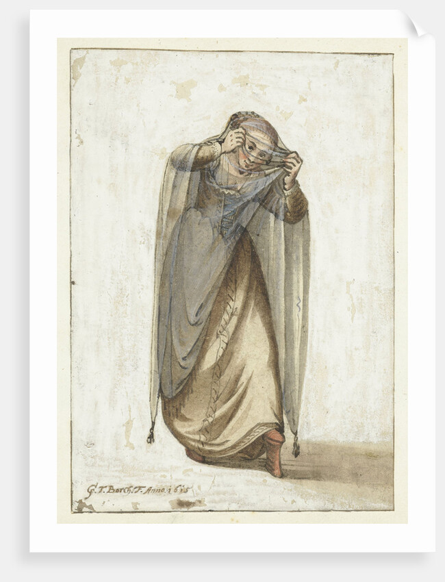 Venetian courtesan, Between 1660 and 1670 by Anonymous