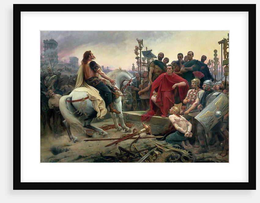 Vercingetorix throws down his arms at the feet of Julius Caesar, 1899 by Anonymous