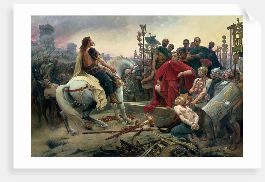Vercingetorix throws down his arms at the feet of Julius Caesar, 1899 by Anonymous