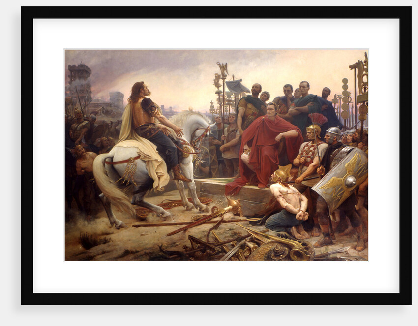 Vercingetorix throws down his arms at the feet of Julius Caesar, 1899 by Anonymous