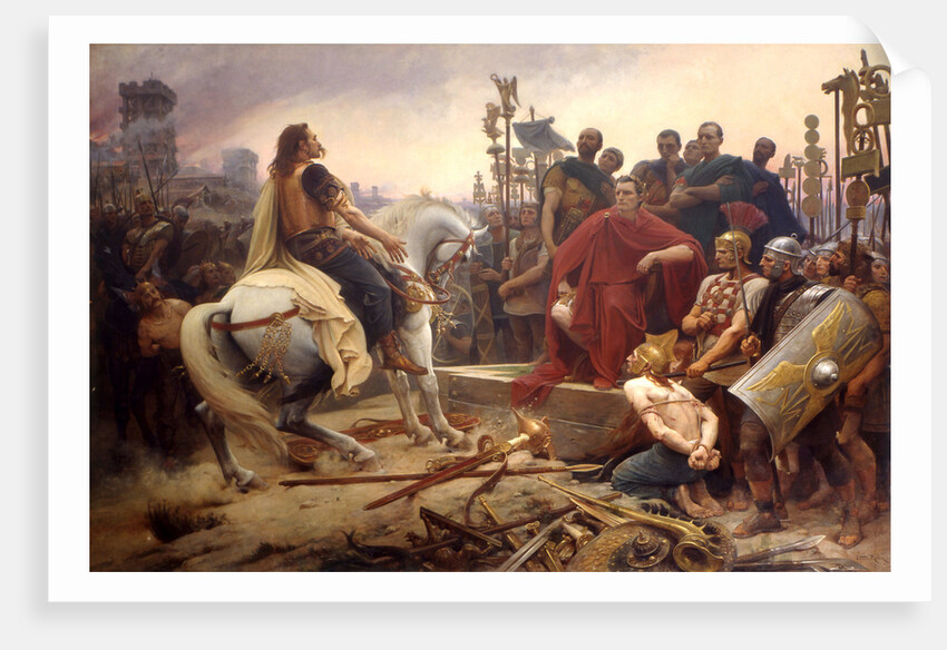 Vercingetorix throws down his arms at the feet of Julius Caesar, 1899 by Anonymous