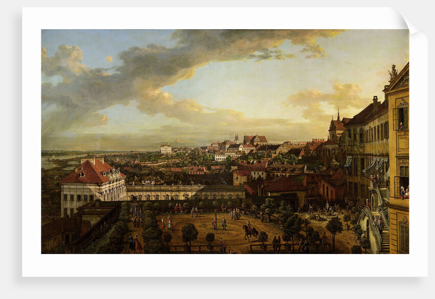 View of Warsaw from the terrace of the Royal Castle, 1773 by Anonymous