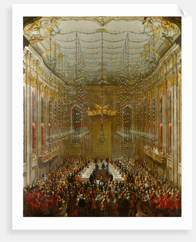 Wedding Supper in the Redoute Hall of the Vienna Hofburg, 1760, 1763 by Anonymous