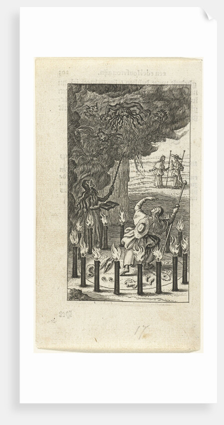 Witch and demons, 1638 by Anonymous
