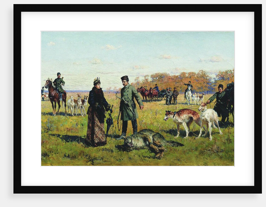 Wolf Bound, 1891 by Anonymous