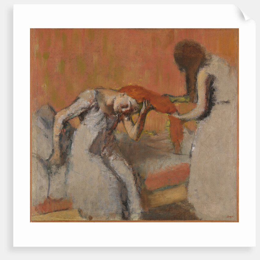 Woman having her hair combed, 1896 by Anonymous