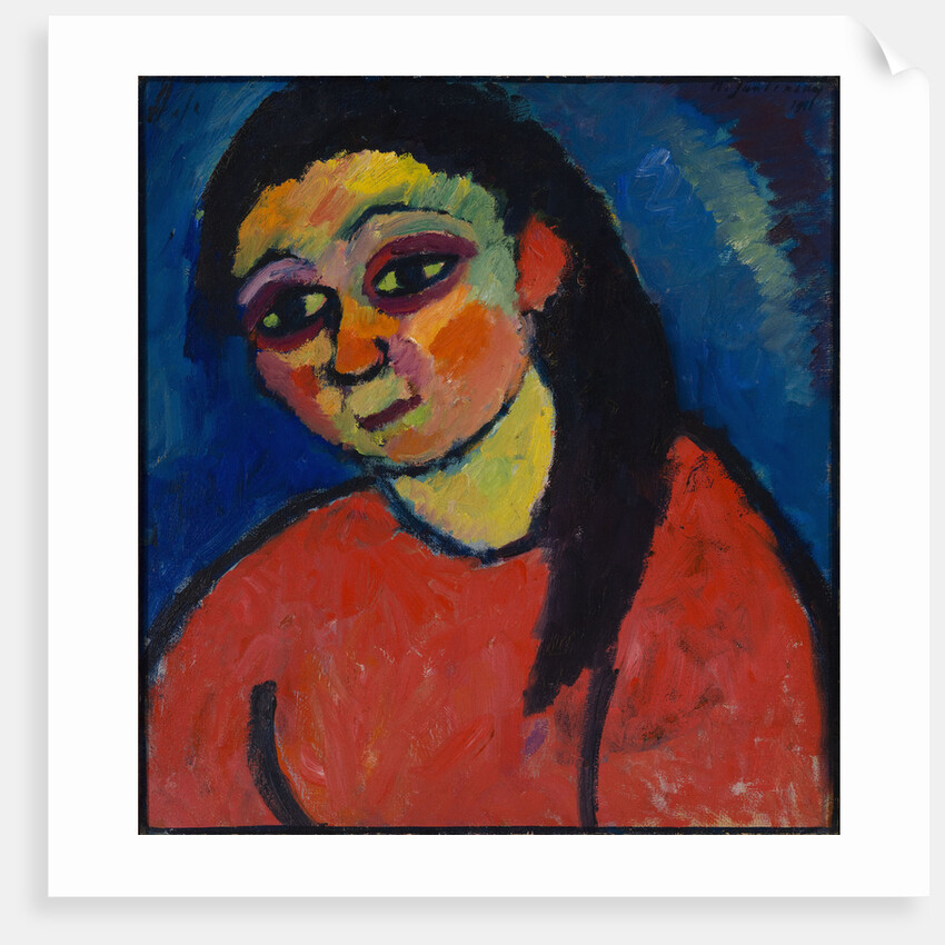 Woman with red blouse, 1911 by Anonymous